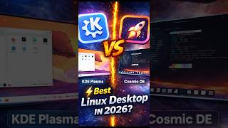Cosmic DE vs KDE Plasma ⚡ Best Linux Desktop in 2026?