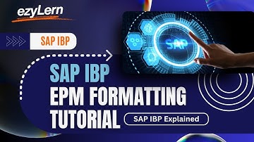SAP IBP EPM Formatting Tutorial | How to Format Excel Reports in SAP IBP