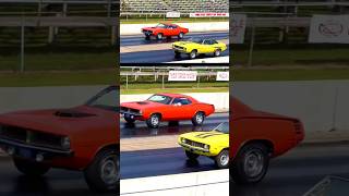 70 426 Hemi Cuda Vs. 69 427 Yenko Camaro Pure Stock Muscle Car Drag Race