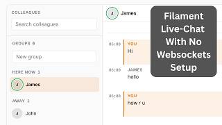 Filament Plugin Filum: Live-Chat without Reverb Configuration