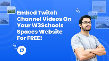 How to embed Twitch Channel Videos on W3Schools Spaces FOR FREE? #sociablekit #embed #free #twitch