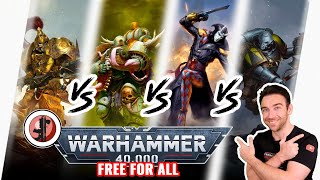 Warhammer 40.000 - 2 VS 2 équipes aléatoires Spacewolve / DG / Custo / Harly