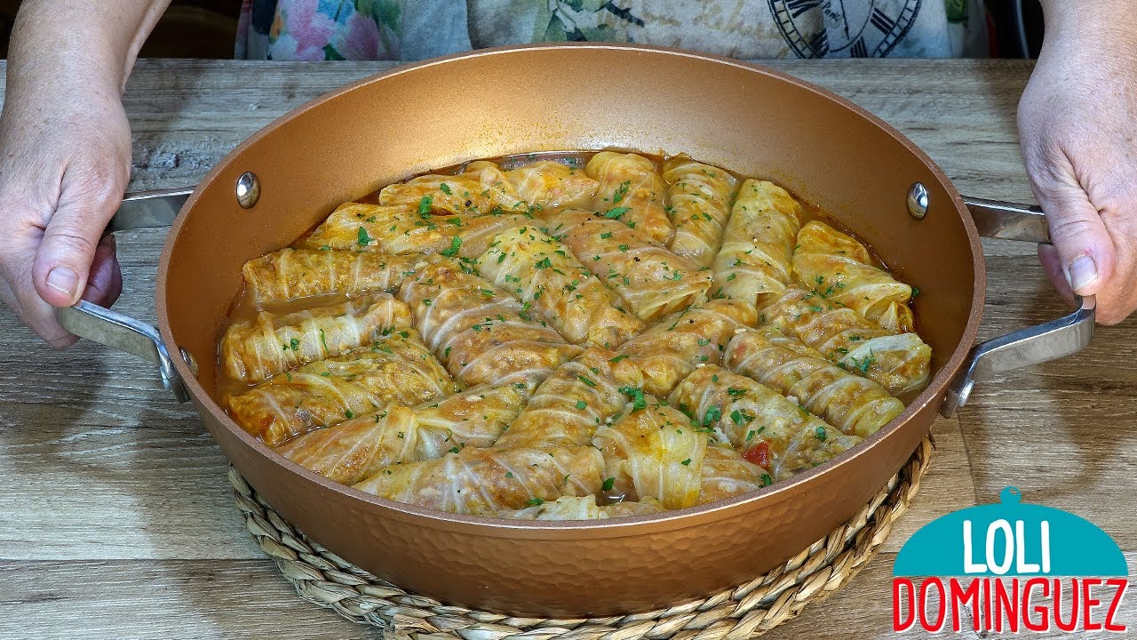 ROLLITOS DE COL O REPOLLO, UNA RECETA SALUDABLE PARA SORPRENDER - Loli Domínguez - Recetas.