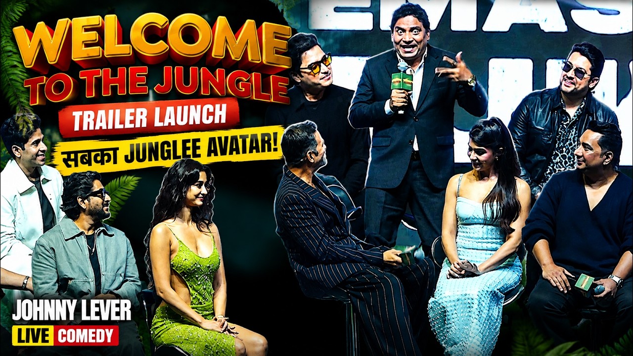 Johny Lever’s HILARIOUS Comedy Experience At Welcome To The Jungle Trailer Launch 😂 Full Fun Moment