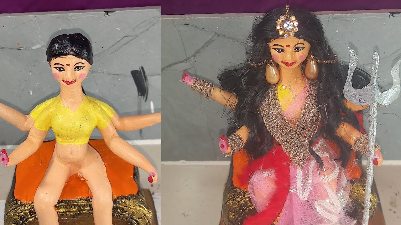 😱❤️दुर्गा माता को घर पर कैसे रेंज और सजाएंगे🙏Durga Mata ko ghar per Kaise range aur sajaenge