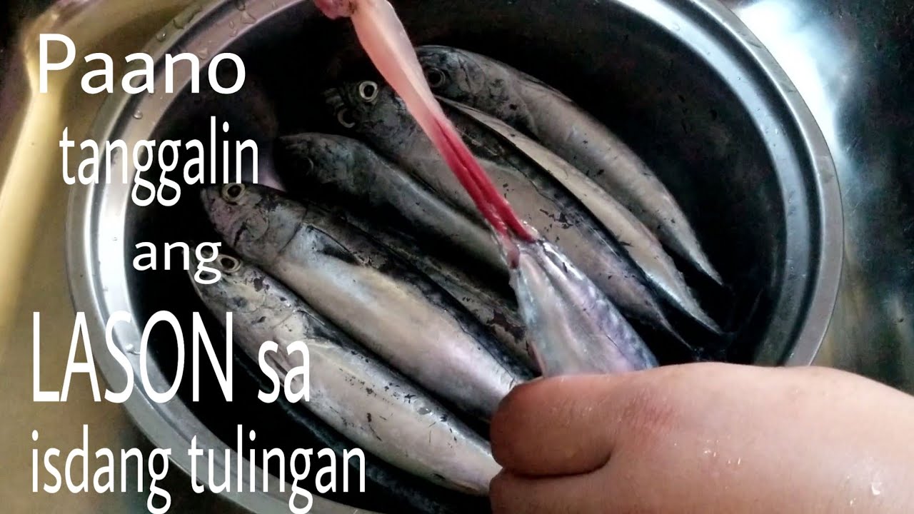 Paano mag tanggal ng nakakalasong parte sa isdang tulingan (how to get rid of toxin in fish)