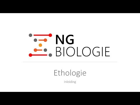 Ethologie - inleiding - HAVO/VWO