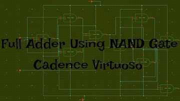 Full Adder using NAND gate | Cadence | VLSI