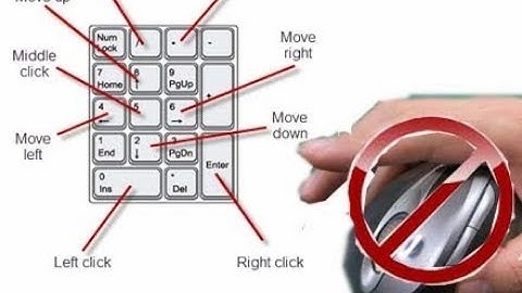 how to move mouse cursor using keyboard keys in any (windows 10|8|7) tips & tricks