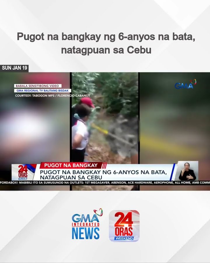 Pugot na bangkay ng 6-anyos na bata, natagpuan sa Cebu | 24 Oras Weekend