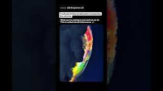 Clouds That Shine Like Rainbows? ( cloud iridescence ) | #shorts #explanation #sky