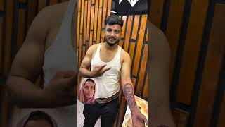 Client special come for tattoo of Mom face #reels #tattoo #mom #portrait #song #shorts #short #art