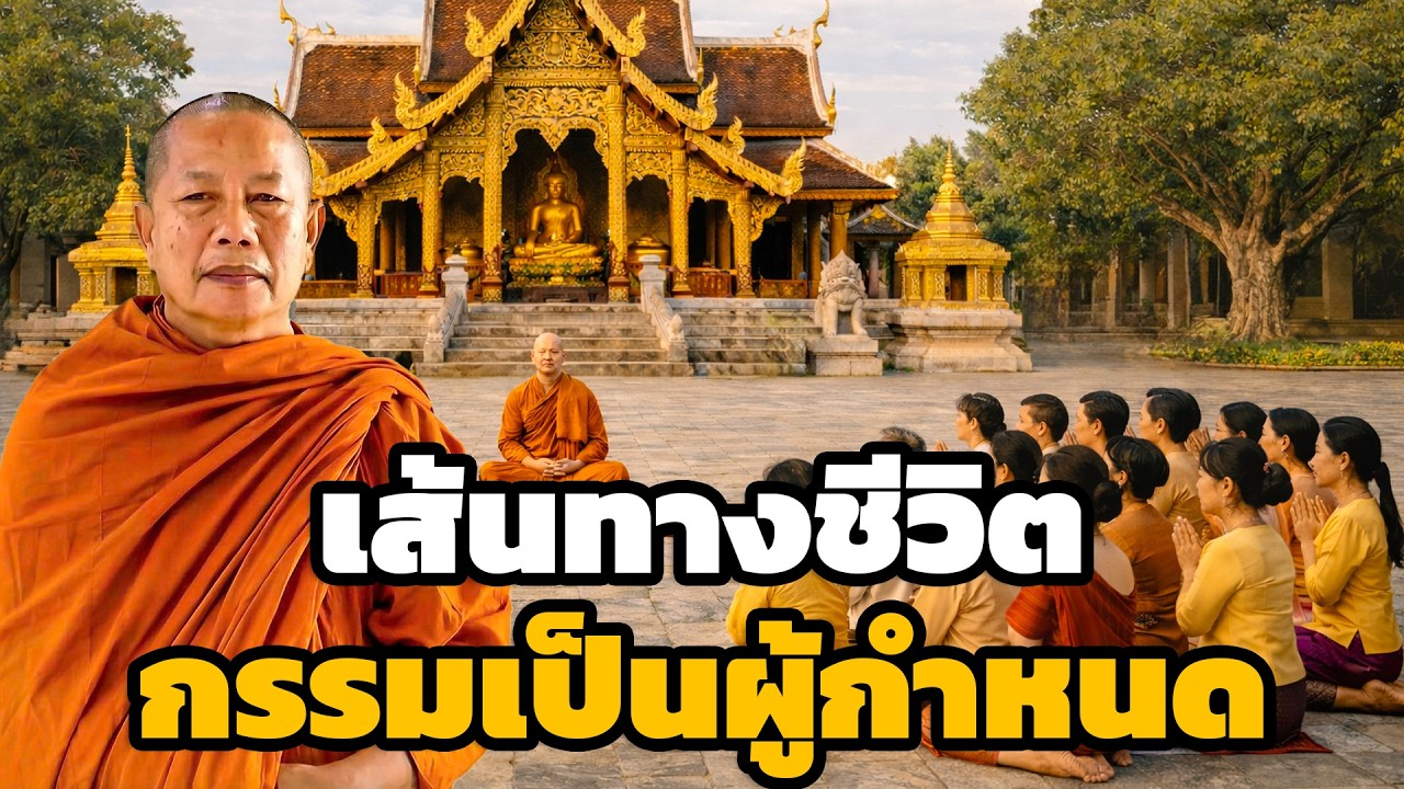 กรรมกำหนดทางเดินของชีวิต ธรรมะคลายทุกข์ พระมหาบุญช่วย ปัญญาวชิโร