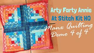 Manx Quilting Four || Envelope Back Cushion Cover