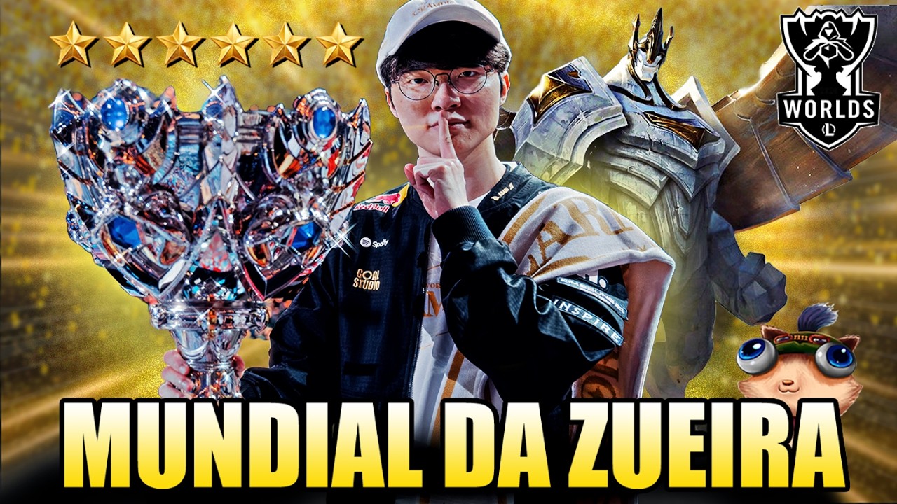 O DIA QUE O FAKER QUEBROU TODOS OS RECORDES - MUNDIAL DA ZUEIRA | FINAL Worlds 2025 | T1 x KT