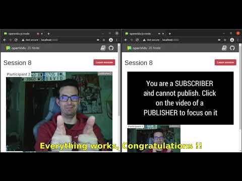 OpenVidu Tutorial - Js Node