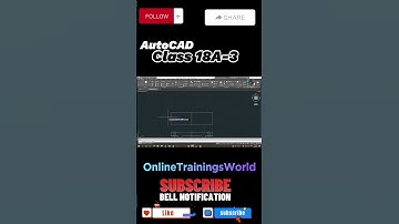 Hidden Tricks of Achieving the Best Top View in Autocad Drawing Class 18A | #OnlineTrainingsWorld