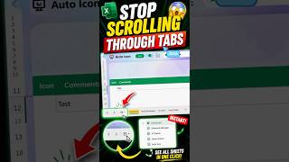 Stop Scrolling Through Tabs in Excel 🤯 #Excel #ExcelTips #Shorts