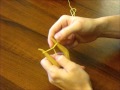 Плетение шнура на вилочке
