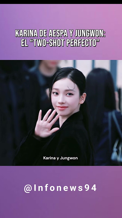 Karina de aespa y Jungwon  el “two shot perfecto” #karina #aespa #jungwon #enhypen  #kpop