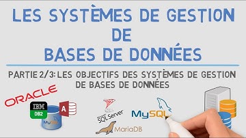 Les SGBD (2/3)- Les Objectifs des Systèmes de Gestion de Bases de Données