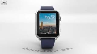 Apple Watch Series 2 38mm Stainless Steel Case Midnight Blue Modern Buckle 3D model by 3DModels.org