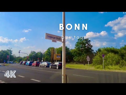 Walk and Bus ride From Bonn to Sankt Augustin, Germany in 4K