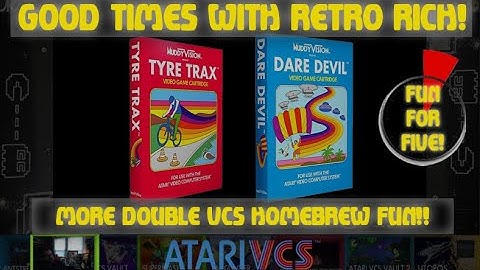 Atari VCS Tyre Trax & Dare Devil- ! - Fun For Five! Good Times With Retro Rich Ep. 360