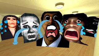 Sad Obunga, Sad Selene Delgado, Sad Momo And Sad Rosalia Bizcochito Nextbot Gmod