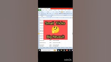 Excel Shortcut tricks and tips #excel #excelshortcuts #msofficeexcel #shorts #viralvideo2024