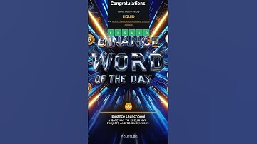 ✨ PALABRA del DÍA de BINANCE 💎  🔐 Binance Launchpool 🚀 Binance Launchpool A Gateway to Exclusive
