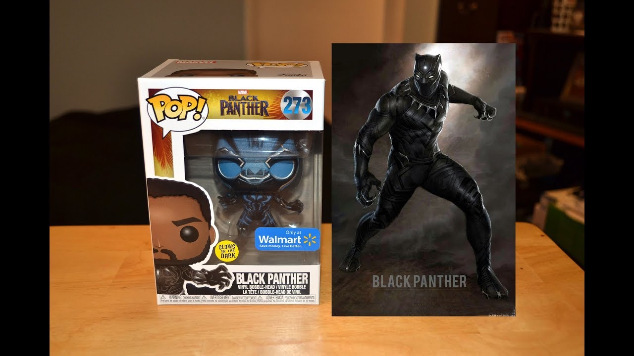 Funko POP Marvel Avengers Black Panther Glow In The Dark Exclusive