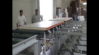 PU Foam Sheets Cement Sandwich Panel Injection Caterpillar Production Line