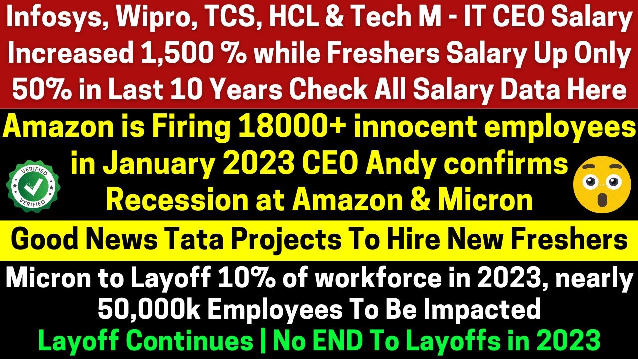 IT CEO Salary Increased 1500 while Freshers Salary Up Only 50 in the