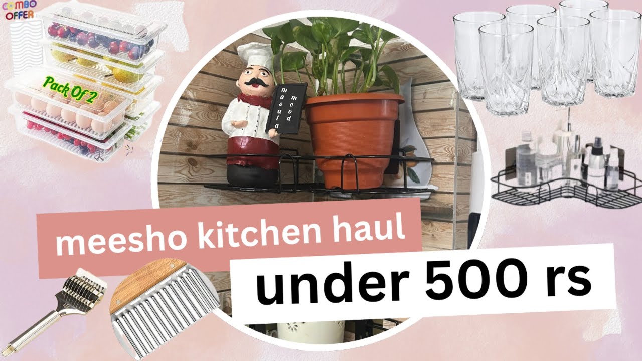 meesho kitchen haul under 500 rs | masala mood  1 