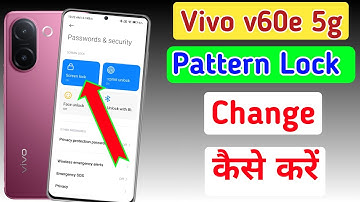 How to change pattern lock in Vivo v60e 5g | Screen lock | Vivo v60e me password kaise change kare