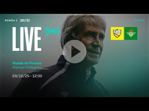 Rueda de prensa de Manuel Pellegrini previa al #PalmaDelRíoRealBetis ⚽💚