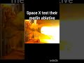space-x test their merlin ablative