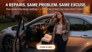 4 Repairs, Same Problem? California Lemon Law Help By Knight Law Group