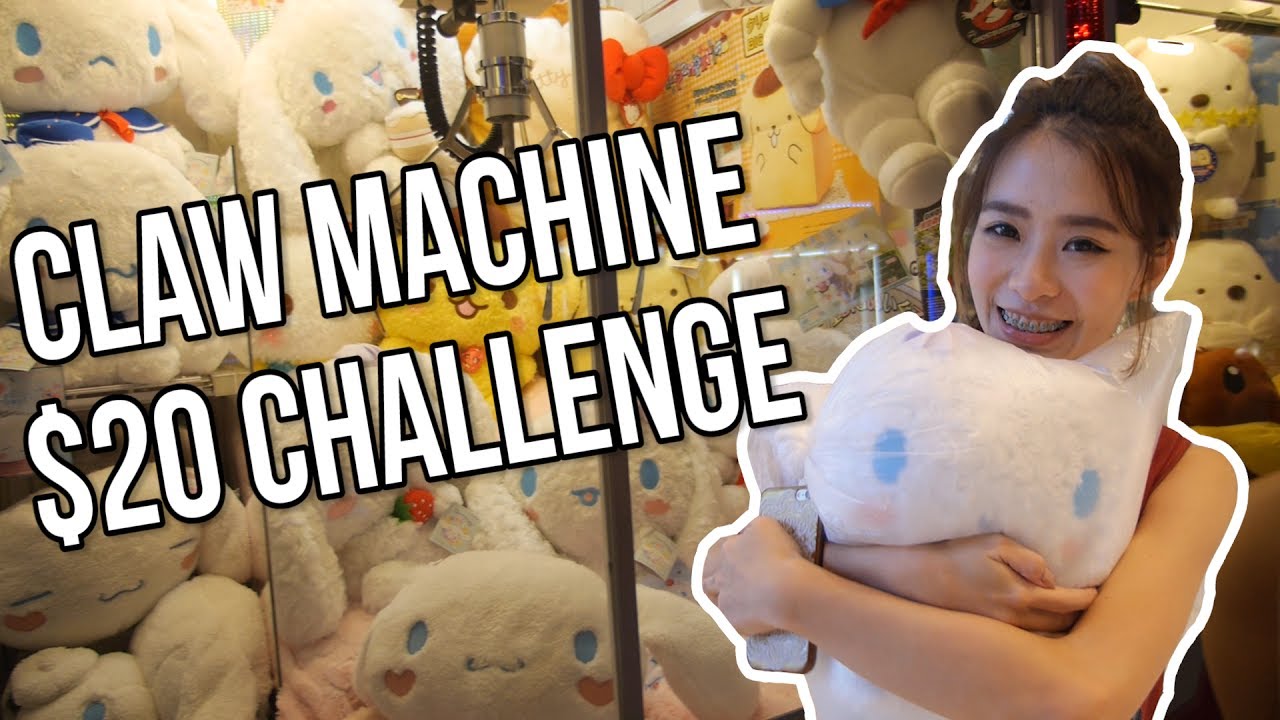 $20 Claw Machine Challenge | Arcade Ninja (Cow Play Cow Moo)
