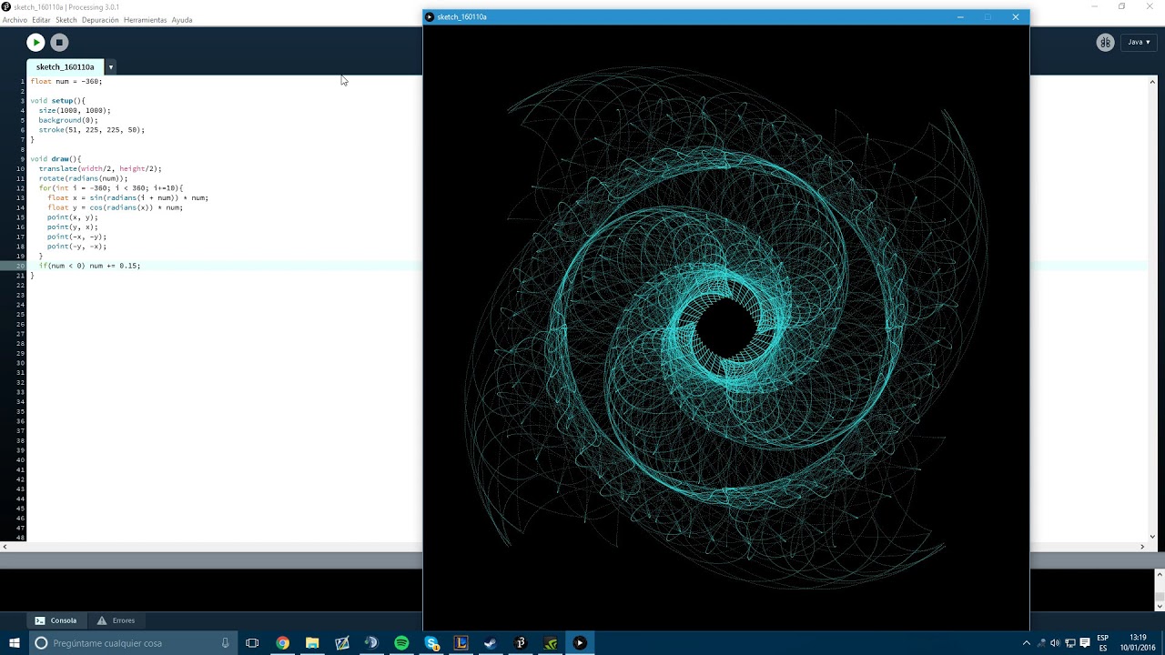 Practica Processing Ejemplo. - YouTube