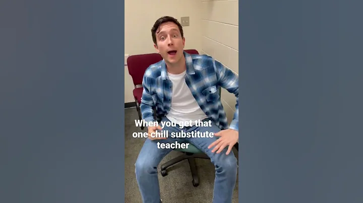 When you get that one chill substitute teacher #shorts #school #pov