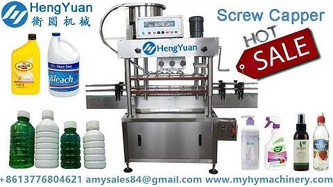 Automatic high speed inline screw capper for bottles capping machine
