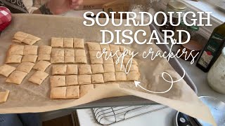 Easy Sourdough Discard Crackers!