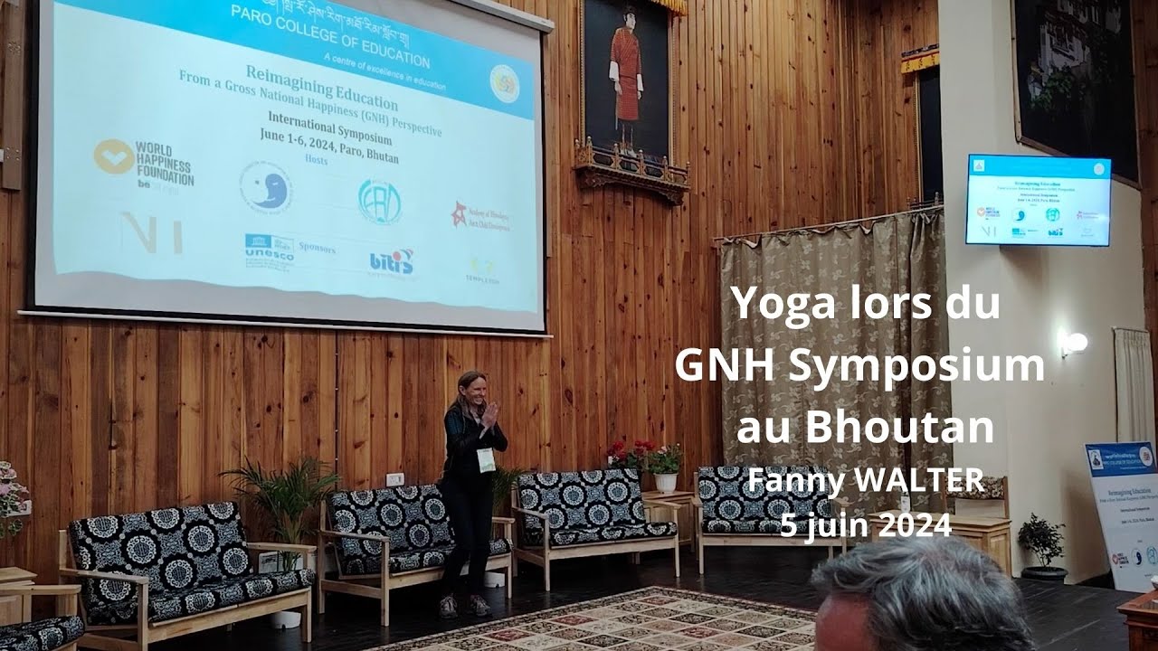 Yoga Au GNH Symposium au Bhoutan par Fanny Walter - juin 2024