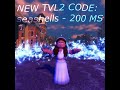 NEW TVL2 CODE! | THE VAMPIRE LEGENDS 2 | ROBLOX