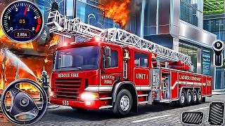 Real Fire Truck Rescue Driving Sim - City Firefighter Job Game 2026 | Android Gameplay #2 screenshot 1