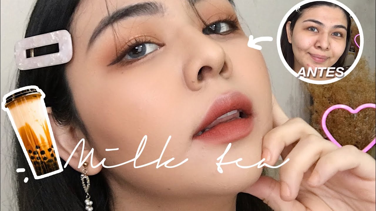 🧋BROWN SUGAR MILKTEA MAKEUP 🇰🇷 MAQUILLAJE COREANO EN LATINAS | priso blossom