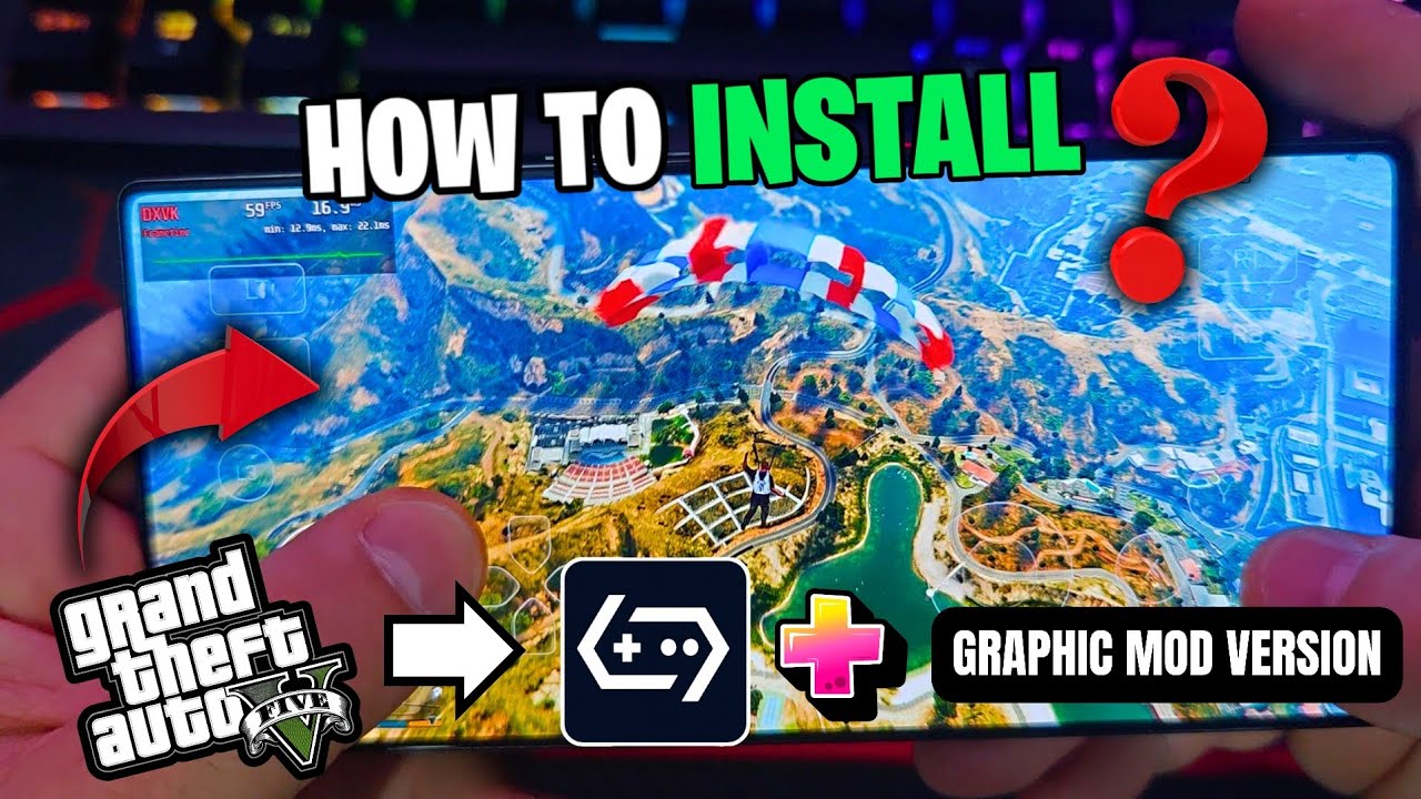 *GTA V With Graphic Mods FULL SETUP* ANDROID • Gamehub Emulator