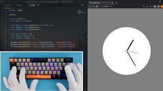 ASMR Programming - Coding Simple Clock  - No Talking